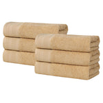 Cotton Waffle Border Hand Towel Set 6-Piece - Honeycomb