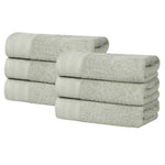Cotton Waffle Border Hand Towel Set 6-Piece - Honeycomb