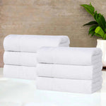 Cotton Waffle Border Hand Towel Set 6-Piece - Honeycomb