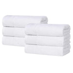 Cotton Waffle Border Hand Towel Set 6-Piece - Honeycomb