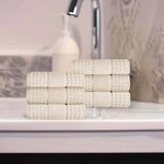 Superior Napa Zero Twist Cotton Solid Waffle Honeycomb Hand Towel Set of 6