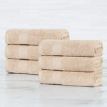 Superior Egyptian Cotton Dobby Border 6 Piece Hand Towel Set