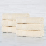 Superior Egyptian Cotton Dobby Border 6 Piece Hand Towel Set