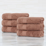 Superior Egyptian Cotton Dobby Border 6 Piece Hand Towel Set