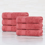 Superior Egyptian Cotton Dobby Border 6 Piece Hand Towel Set