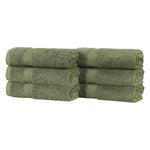 Superior Oregon Organic Cotton Medium Weight Solid Hand Towel Set of 6