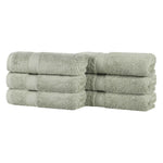 Superior Oregon Organic Cotton Medium Weight Solid Hand Towel Set of 6