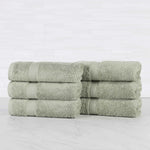 Superior Oregon Organic Cotton Medium Weight Solid Hand Towel Set of 6