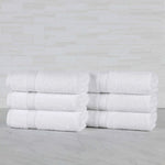 Superior Oregon Organic Cotton Medium Weight Solid Hand Towel Set of 6