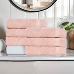 Rolla Cotton Geometric Jacquard Absorbent Hand Towel Set of 6
