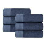 Rayon from Bamboo Eco-Friendly Fluffy Solid Hand Towel Set of 6