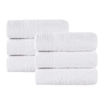 Rayon from Bamboo Eco-Friendly Fluffy Solid Hand Towel Set of 6