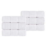Superior Napa Zero Twist Cotton Solid Waffle Honeycomb Hand Towel Set of 6