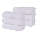 6 Piece Hand Towel Set Zero Twist Cotton Soft Absorbent