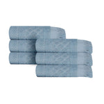 Rolla Cotton Geometric Jacquard Absorbent Hand Towel Set of 6