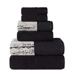Lodi Cotton 6-Piece Bathroom Towel Set – Absorbent Mid-Weight Solids & Patterns