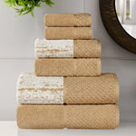 Lodi Cotton 6-Piece Bathroom Towel Set – Absorbent Mid-Weight Solids & Patterns