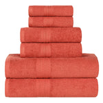 Eco-Friendly Ring Spun Cotton Towel Set 6 Piece