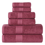 Eco-Friendly Ring Spun Cotton Towel Set 6 Piece