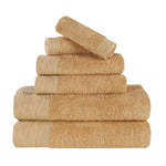Rayon from Bamboo Cotton Blend Plush Towel Set 6-Piece - Sierra