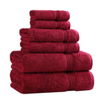 6-Piece Egyptian Cotton Plush Towel Set - Heritage
