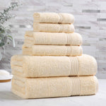 6-Piece Egyptian Cotton Plush Towel Set - Heritage
