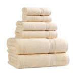 6-Piece Egyptian Cotton Plush Towel Set - Heritage