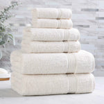 6-Piece Egyptian Cotton Plush Towel Set - Heritage