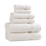 6-Piece Egyptian Cotton Plush Towel Set - Heritage