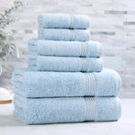6-Piece Egyptian Cotton Plush Towel Set - Heritage