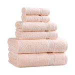 6-Piece Egyptian Cotton Plush Towel Set - Heritage