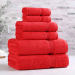 6-Piece Egyptian Cotton Plush Towel Set - Heritage