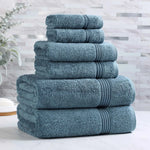 6-Piece Egyptian Cotton Plush Towel Set - Heritage