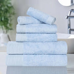 Rayon from Bamboo Cotton Blend Plush Towel Set 6-Piece - Sierra