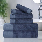 Rayon from Bamboo Cotton Blend Plush Towel Set 6-Piece - Sierra
