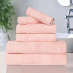 Rayon from Bamboo Cotton Blend Plush Towel Set 6-Piece - Sierra