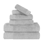 Rayon from Bamboo Cotton Blend Plush Towel Set 6-Piece - Sierra