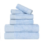 Rayon from Bamboo Cotton Blend Plush Towel Set 6-Piece - Sierra