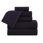 Soho Ribbed Cotton Towel Set 6 Piece