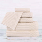 Soho Ribbed Cotton Towel Set 6 Piece
