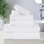 Rayon from Bamboo Cotton Blend Plush Towel Set 6-Piece - Sierra