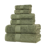 Superior Oregon Organic Cotton Medium Weight Solid 6-Piece Towel Set