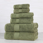 Superior Oregon Organic Cotton Medium Weight Solid 6-Piece Towel Set