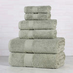 Superior Oregon Organic Cotton Medium Weight Solid 6-Piece Towel Set