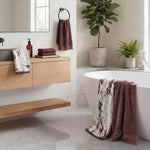 Marble Cotton Jacquard and Solid Towel Set 6 Piece