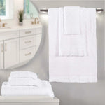 Rolla Cotton Geometric Jacquard Absorbent 6 Piece Towel Set