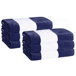 Cabana Stripe Oversized Cotton Beach Towel Sets