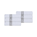 Ultra Plush Turkish Cotton Hand Towels – 6 Piece