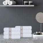 Ultra Plush Turkish Cotton Hand Towels – 6 Piece