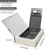 Real Paper Transfer Book Safe, Hollow with Secret Hidden Compartment, Combination Lock, 8.7